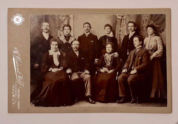 An example of a cabinet card - an historic photographic item.